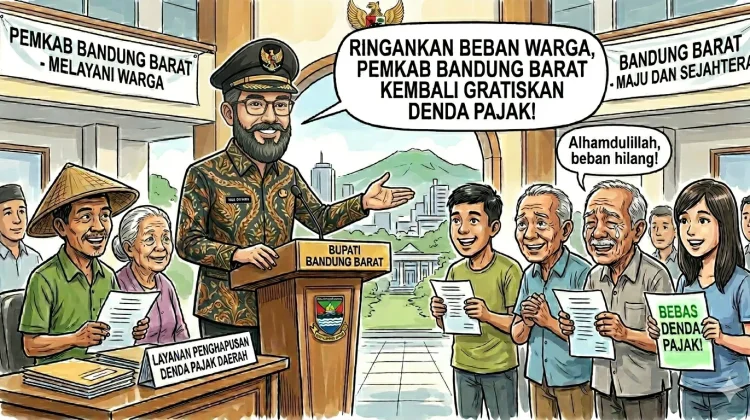 Ringankan Beban Warga, Pemkab Bandung Barat Kembali Gratiskan Denda Pajak