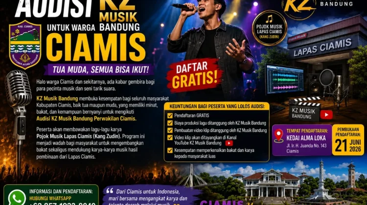 Pojok Musik Lapas Ciamis & KZ Musik Bandung Buka Audisi, Gratis! Ini Caranya