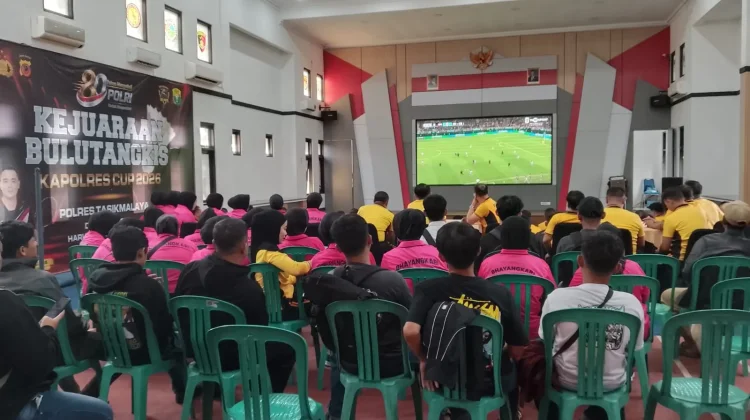 Bangun Sinergitas, Polres Tasikmalaya Gelar Nobar Piala Dunia FIFA 2026