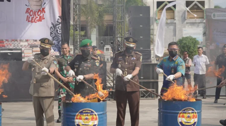 Pemusnahan Rokok Ilegal, Dirjen Bea Cukai : Hasil Penindakan Terpadu