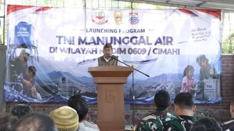 Pemkot Cimahi Dukung Program TNI Manunggal Air Bersih, Menyasar Ratusan Warga