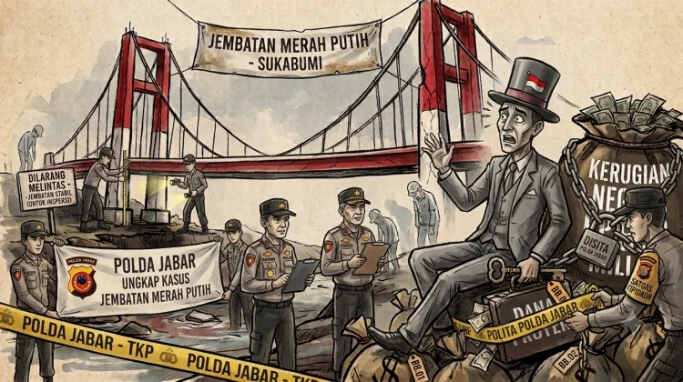 Korupsi Jembatan Merah Putih Sukabumi: Tersangka Manipulasi Data Laporan