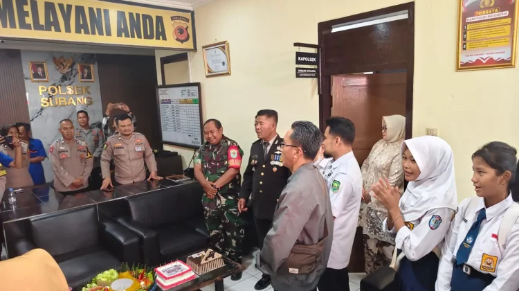 Tradisi Manis HUT Bhayangkara, Koramil Subang "Gruduk" Polsek Subang dan Cibogo