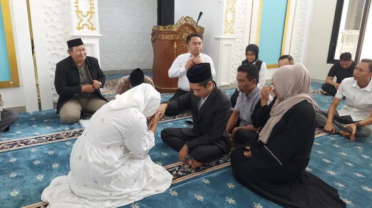 Tahanan Kasus Curat Menikah di Masjid Polres Tasikmalaya Kota