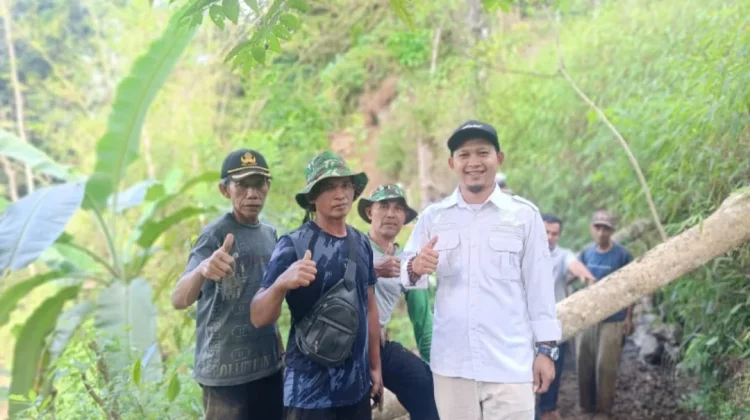 Pemdes Waringinsari Bangun Irigasi  Dukung Pertanian Warga