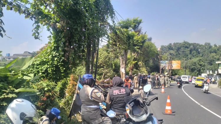 330 Kios di Bahu Jalan di Cianjur Ditertibkan