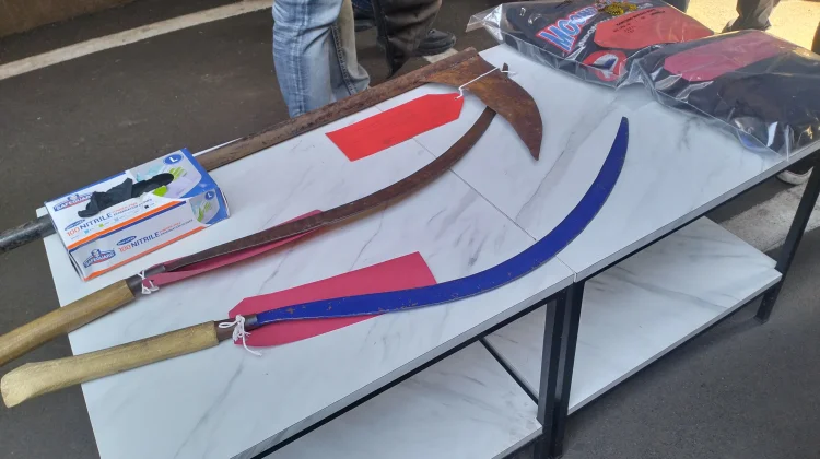 Satreskrim Polres Cianjur Amankan Sajam