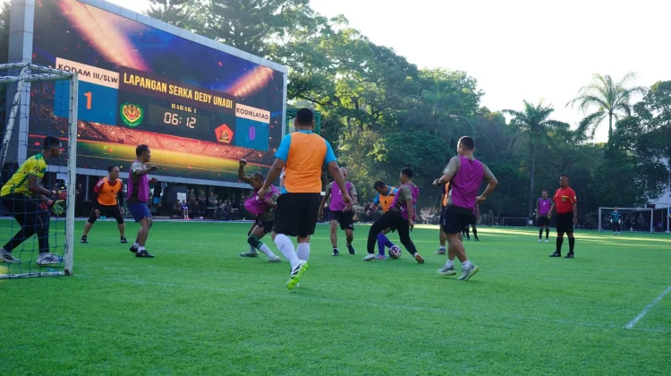 Mini Soccer Persahabatan, Makodam III/Siliwangi Libas Kodiklatad 7-1
