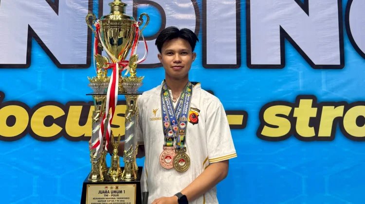 Anggota Satlantas Polres Tasikmalaya Raih Emas Kapolri Cup Taekwondo 2026