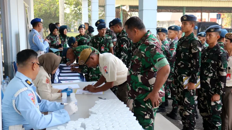 Seluruh Peserta Lolos Tes Urine dalam Sosialisasi P4GN di Lanud Sulaiman