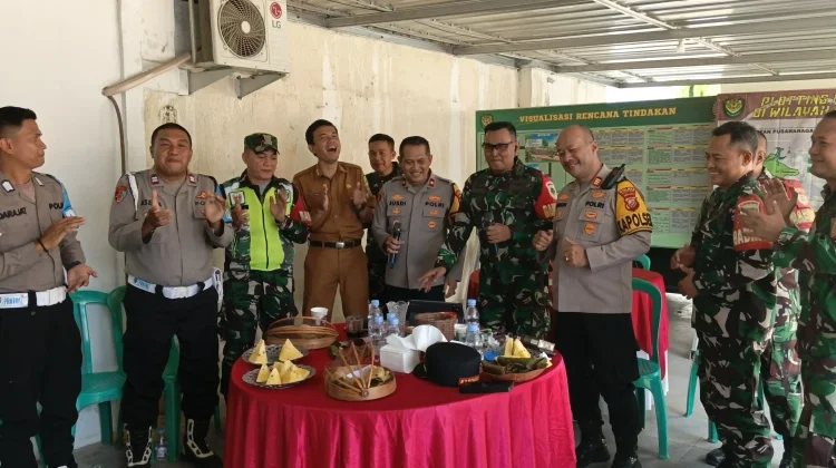 Silaturahmi Perkuat Sinergi  TNI-Polri di Pusakanagara Subang