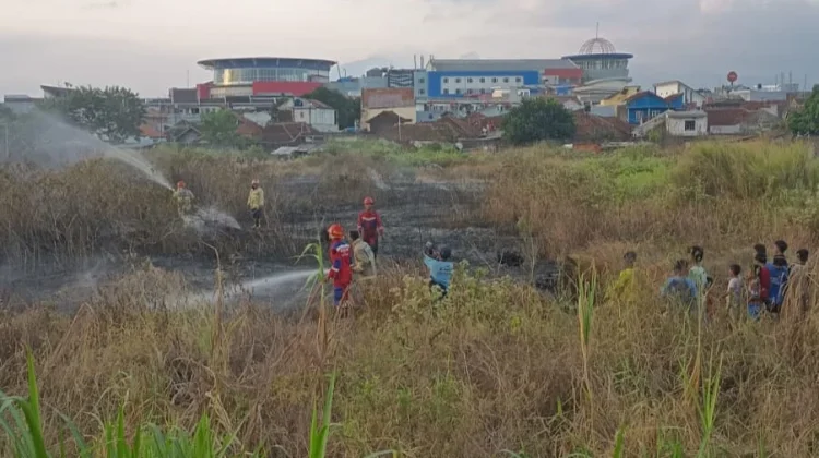 Kebakaran Lahan di Kota Tasikmalaya, Damkar : Empat Kejadian dalam Sehari