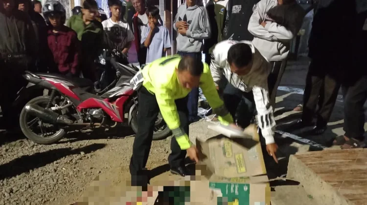 Laka Tunggal, Tabrak Pilar Bahu Jalan, RR Tewas Ditempat
