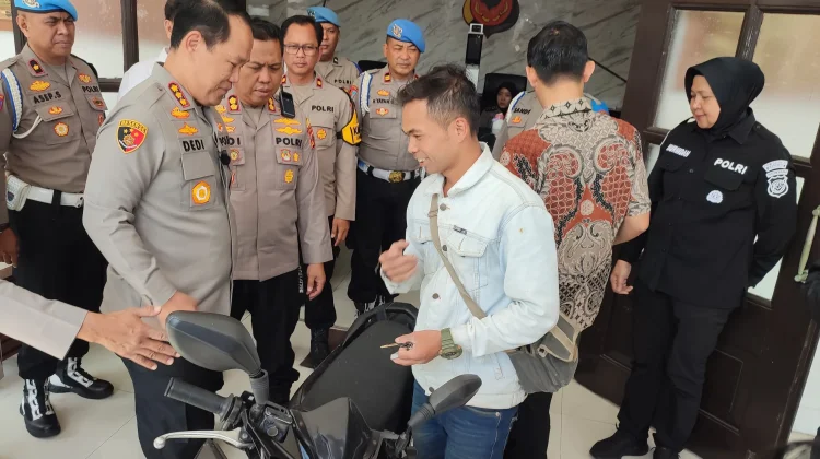 Polisi Ringkus Residivis Curanmor di Bandung, Motor Korban Berhasil Dikembalikan