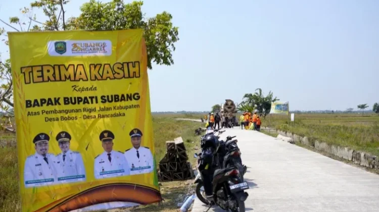 Saba Desa di Legonkulon, Bupati Reynaldy Pastikan Jalan Rigid 1,3 KM Segera selesai
