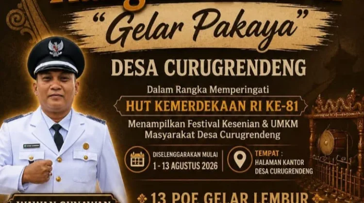 Festival Rangkul Lembur, "Gelar Pakaya", Ramaikan HUT RI Ke-81 di Desa Curug rendeng