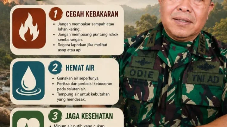 Danramil 0507/Pabuaran, Imbau Warga Lakukan 3 Hal Penting Hadapi Musim Kemarau