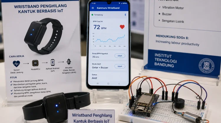 Mahasiswa ITB Kembangkan Wristband Penghilang Kantuk Berbasis IoT
