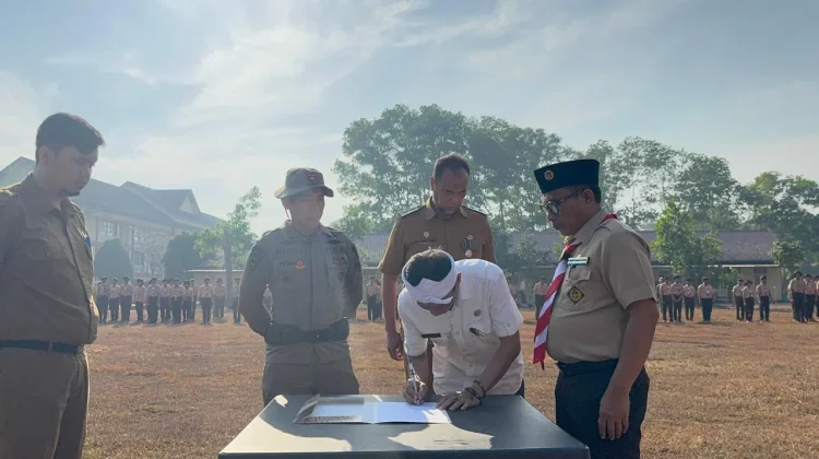 SMKN Maung Purwakarta Gandeng Brimob Jabar lewat Program Ketarunaan