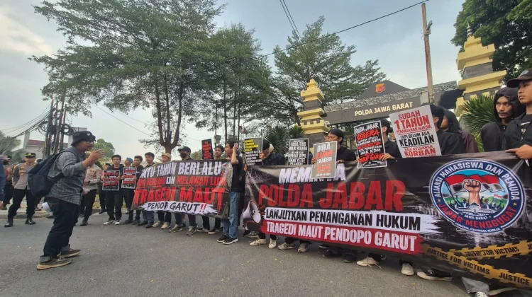 Setahun Tragedi Pendopo Garut, Mahasiswa Desak Polda Jabar Tuntaskan Kasus