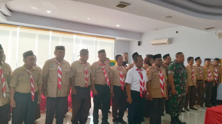 Pelantikan MABI Pramuka Tambakdahan, Babinsa Binong Bentuk Karakter Bangsa
