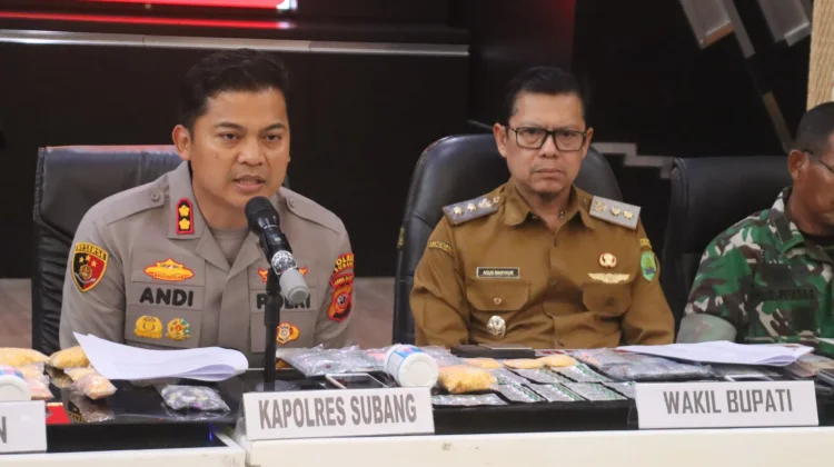 Gagalkan Peredaran Narkoba, Polres Subang Mendapat Apresiasi Dari Wakil Bupati