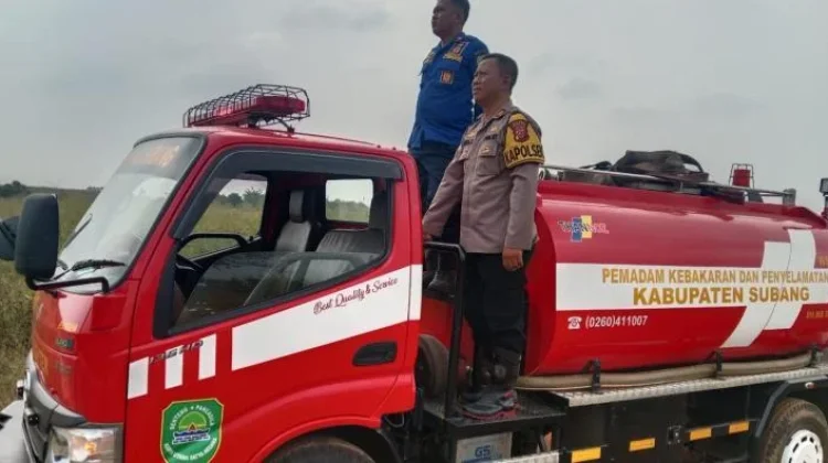 Antisipasi Karhutla BPBD Subang Bersama Tagana dan Damkar