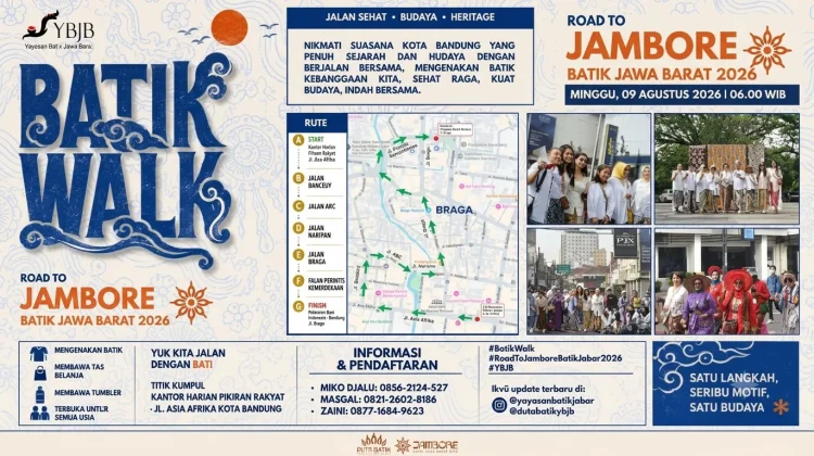 Yayasan Batik Jawa Barat Bakal Gelar Batik Walk di Bandung Akhir Pekan Ini