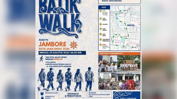 YBJB Gelar 'Batik Walk' di Kawasan Bersejarah Bandung