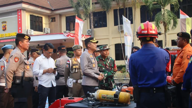 Cegah Karhutla, Polres Subang Gelar Apel Pasukan Gabungan