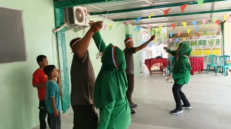 Semarak HUT Ke-81 Kemerdekaan RI, Koramil 0511/Puskanagara Gelar Lomba Tradisional