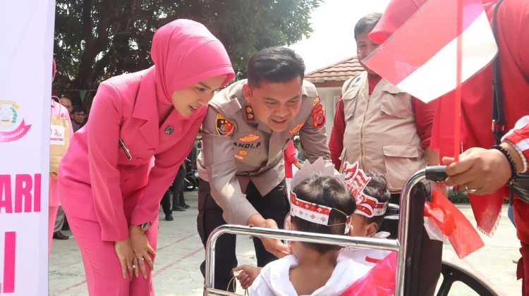 Semangat Kemerdekaan di SLB Trituna, Kapolres Subang Beri Motivasi