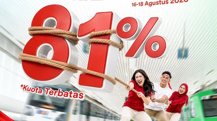 “Bayar Tiket Cuma 81%” Sambut HUT ke-81 RI
