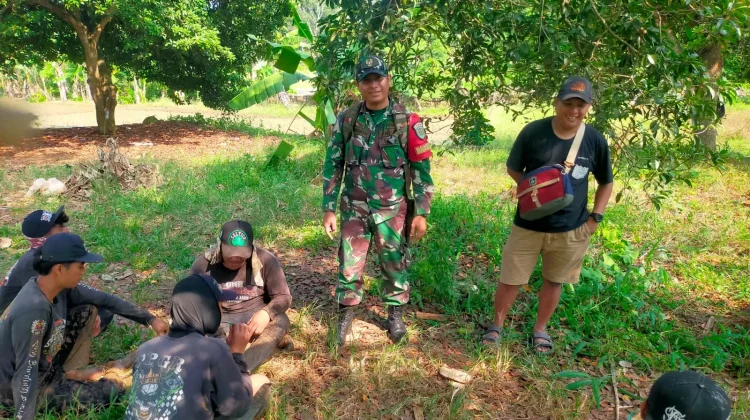 Cegah Kebakaran Lahan, Babinsa Pagaden, Imabu Petani Tidak Bakar Jerami