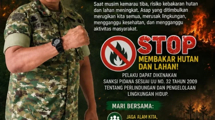Cegah Karhutla, Koramil Pusakanagara Minta Masyarakat Stop Bakar Hutan dan Lahan