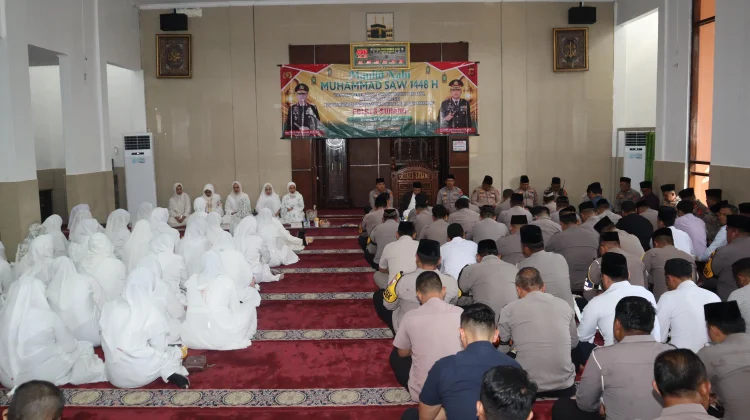 Maulid di Mesjid Al-Baqu, Kapolres Subang Tekankan 5 Sifat Rosulullah
