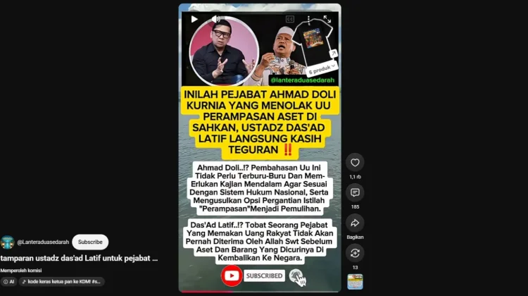 Waspada Konten Medsos Hoax, Ahmad Doli Dukung RUU Perampasan Aset