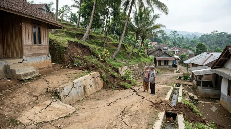 BPBD Matangkan Rencana Relokasi Warga Terdampak Pergerakan Tanah Desa Cikondang