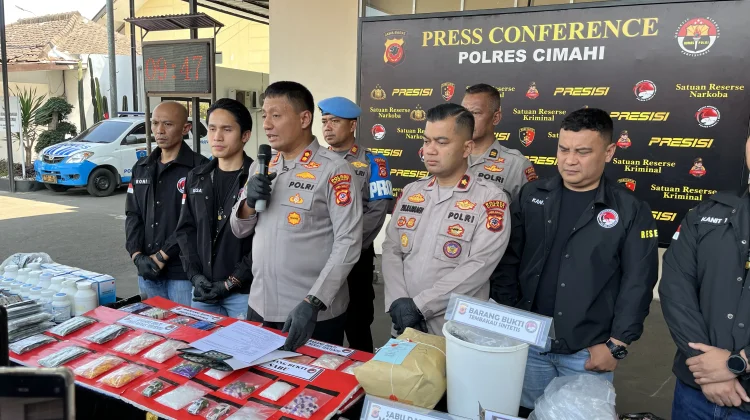Polres Cimahi Ungkap 80 Kasus Narkoba Selama Agustus, 91 Tersangka Ditangkap