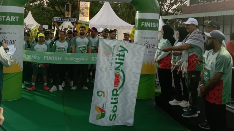 Milad Ke-9 Kasih Palestina, Ratusan Runners Meriahkan SoliRUNity