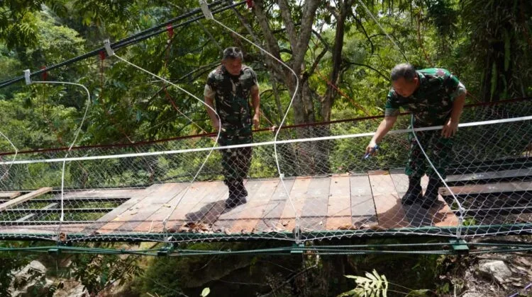 Ambruk, Kasad Pastikan Jembatan Pongpet Pangandaran Dibangun Ulang dari Awal