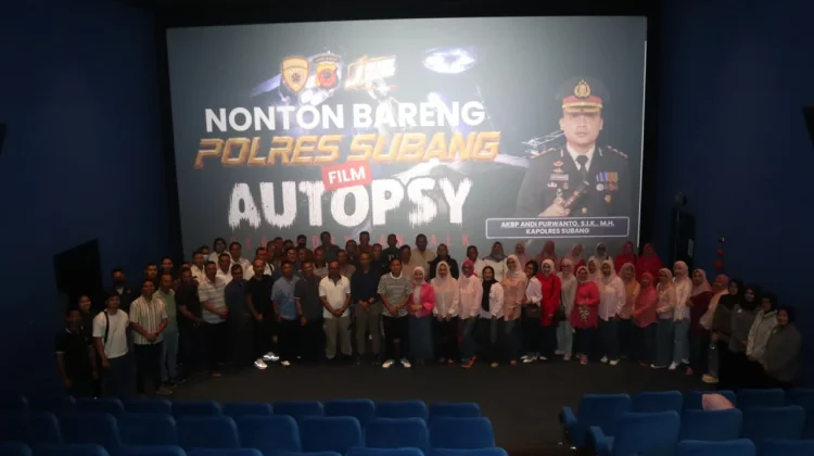 Kapolres Subang Ajak Personil Belajar "Forensik", lewat Nobar Film