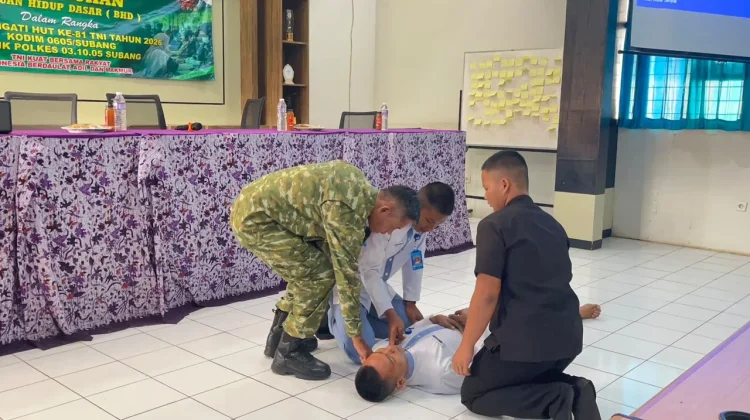 Sambut kedatangan HUT Ke-81 TNI, Kesdam III/Siliwangi Gelar Penyuluhan BHD di SMKN 2