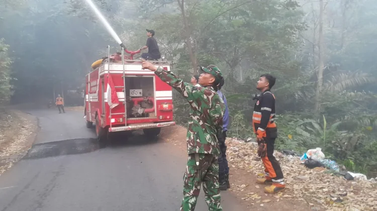 Satu Hektar Lahan Kebun Milik Watga Kalijati Subang Hangus Terbakar