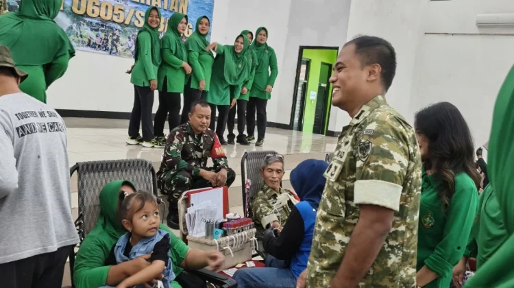 Kebutuhan Darah di PMI Tertutupi, Berkat Baksos Donor Darah HUT Ke-81 TNI