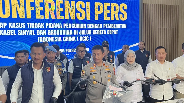 Tiga Mantan Pekerja Proyek KCIC Ditangkap gegara Curi Kabel Jalur Kereta Whoosh