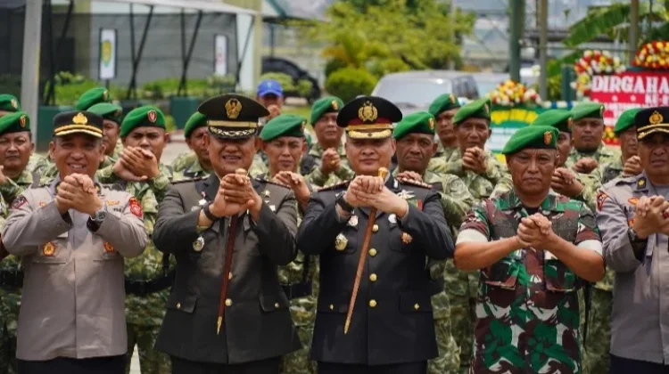Kapolresta Bandung Hadiri HUT ke 81 TNI 2026, Soliditas TNI Polri Menguat