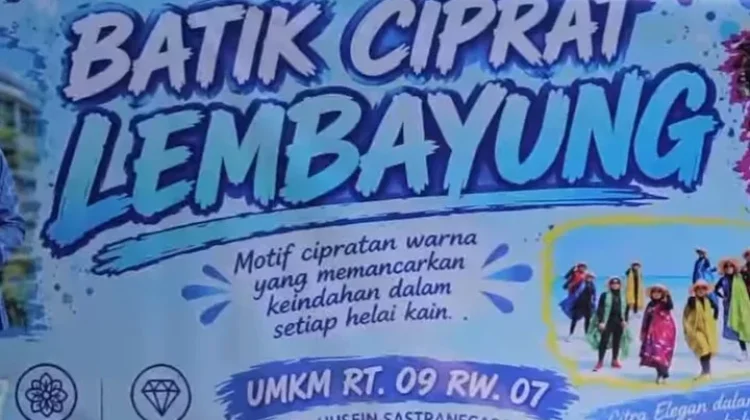 Keindahan Batik Ciprat Lembayung Karya Warga Husein Sastranegara
