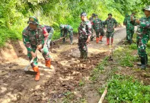 TMMD Ke-127 Kodim 0624 Percepat Pembangunan Jalan Desa