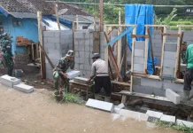 Rumah Saefuloh Direhab Program TMMD Ke-127 Kodim 0624